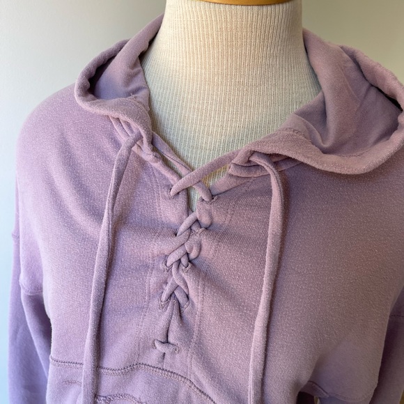 Hollister laced up cropped hoodie - Picture 3 of 7